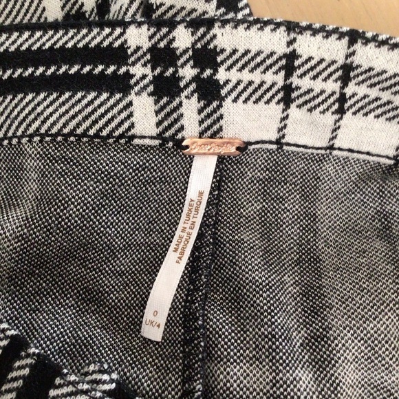 Free people stretch pants 0 women black white - Picture 5 of 9